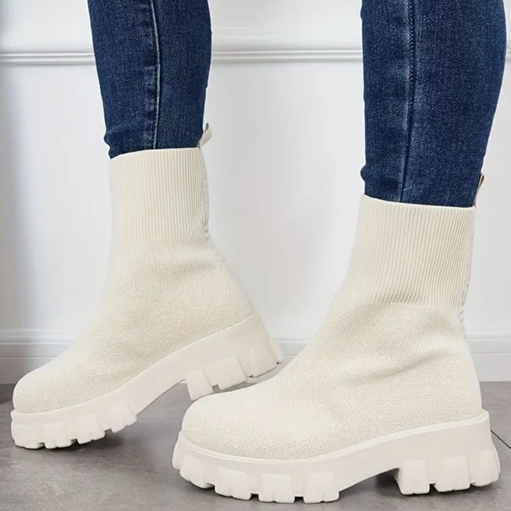 Trendy women's sock boots sz 8.5